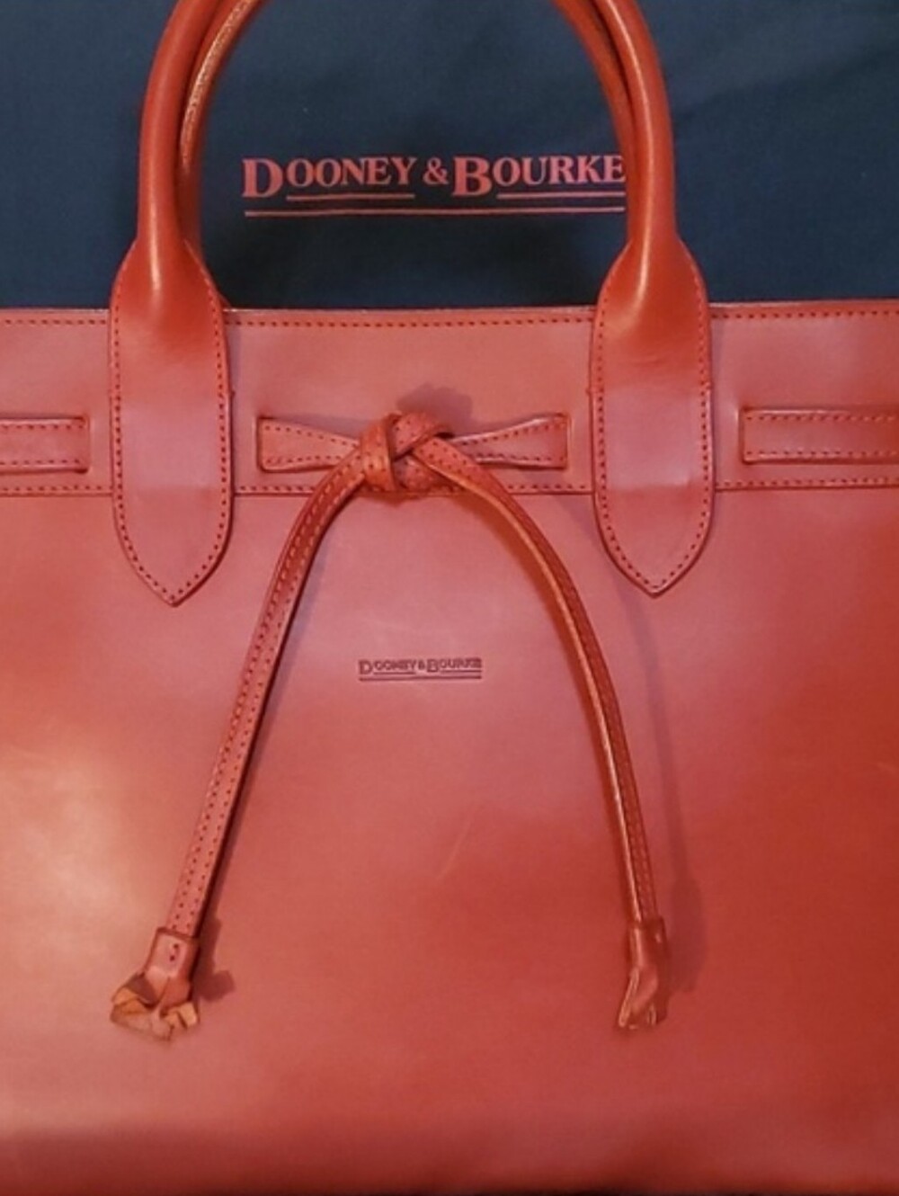 Vintage Dooney & Bourke Red Alto Kelly Tassel Bag